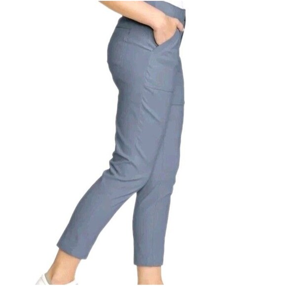 Eddie Bauer Women's Horizon Straight Ankle Pant Performance Stretch Size 8 Blue - Picture 3 of 12